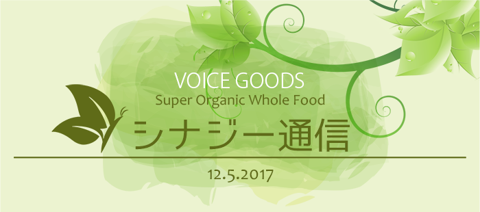 VOICEGOODS【シナジー通信】Super Organic Whole Food 11.5.2017