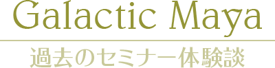 「Galactic Maya」過去のセミナー体験談