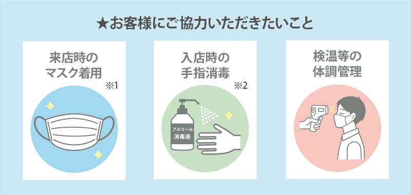 ★お客様にご協力いただきたいこと