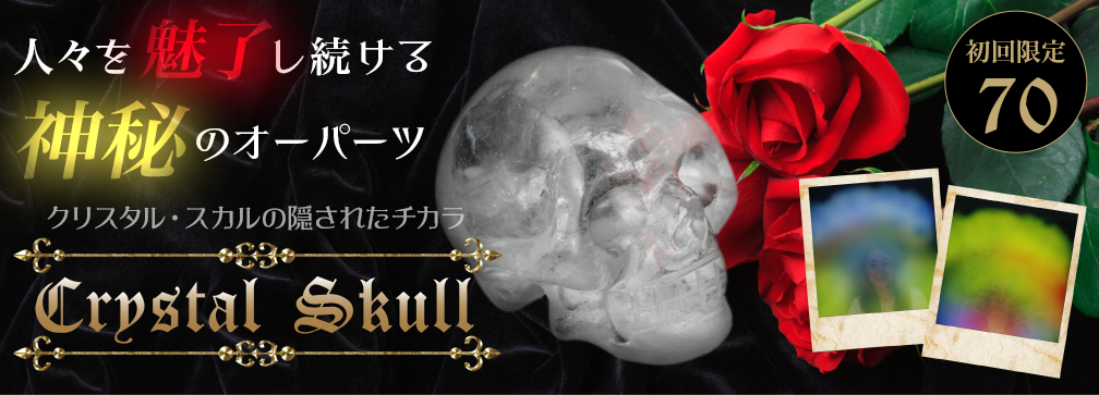 人々を魅了し続ける神秘のオーパーツ『クリスタル・スカルの隠されたチカラ』【Cristal Skull】初回限定70